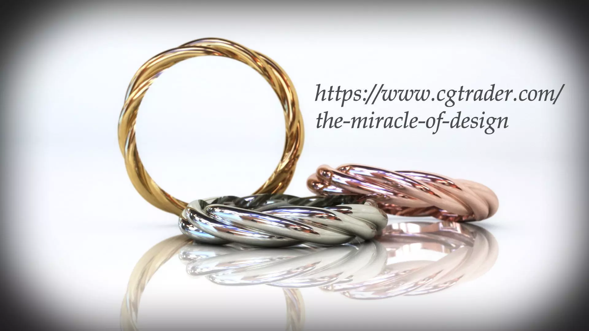 David Yurman gold ring Free 3D print model