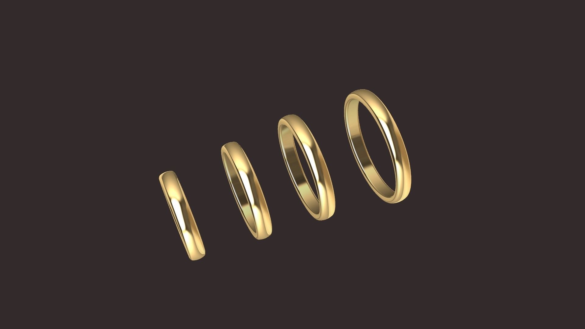 20 plain band stl verified 3D print model_2