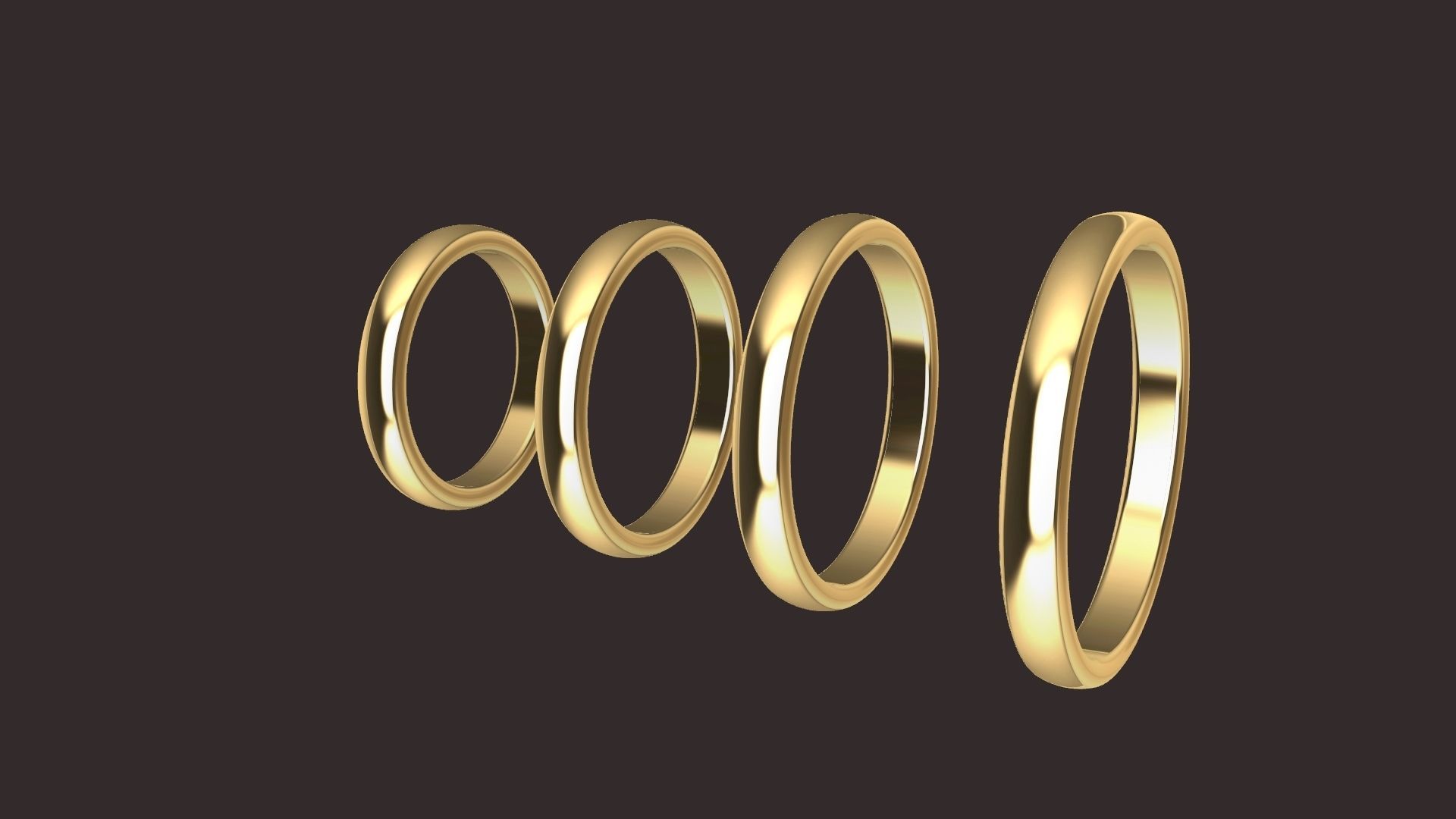 18 plain band stl verified 3D print model_4