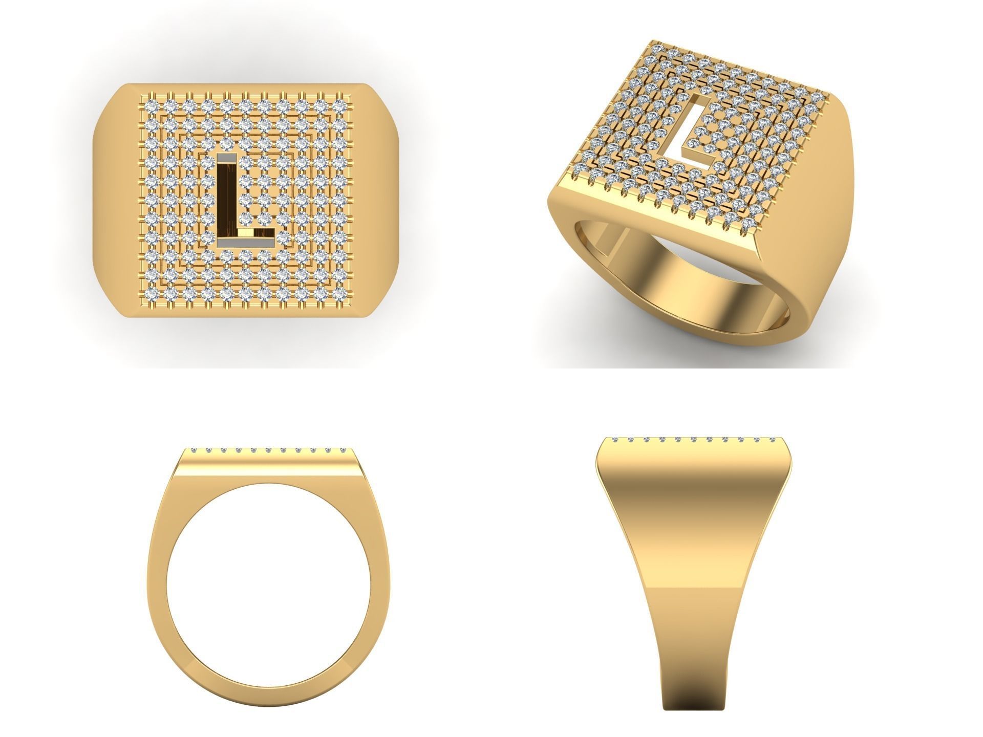 Ring kt16 3D print model_4