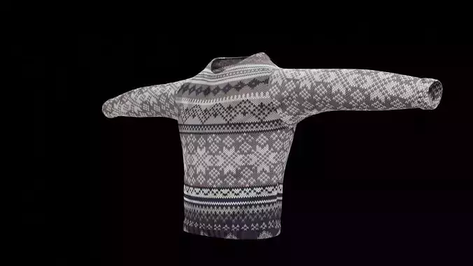 sweater Low-poly 3D model
