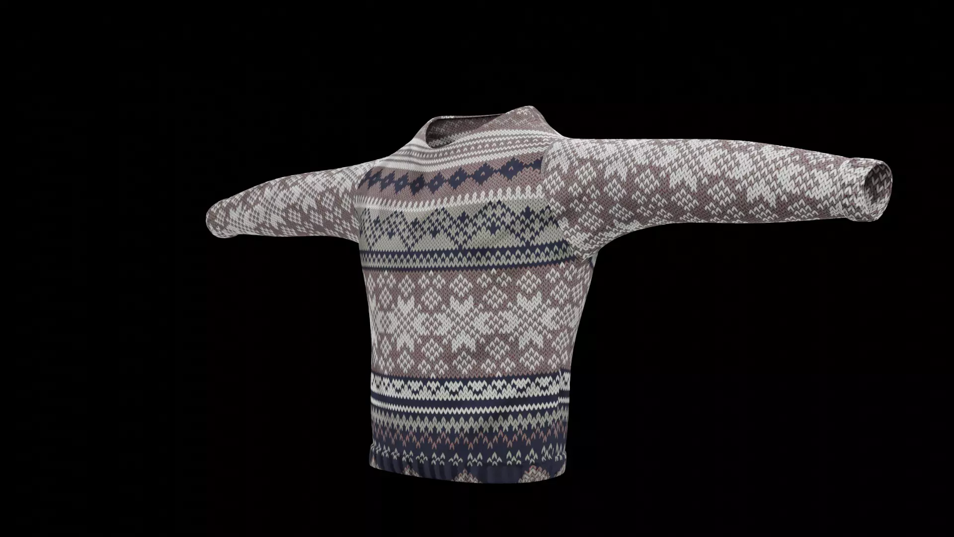 sweater Low-poly 3D model