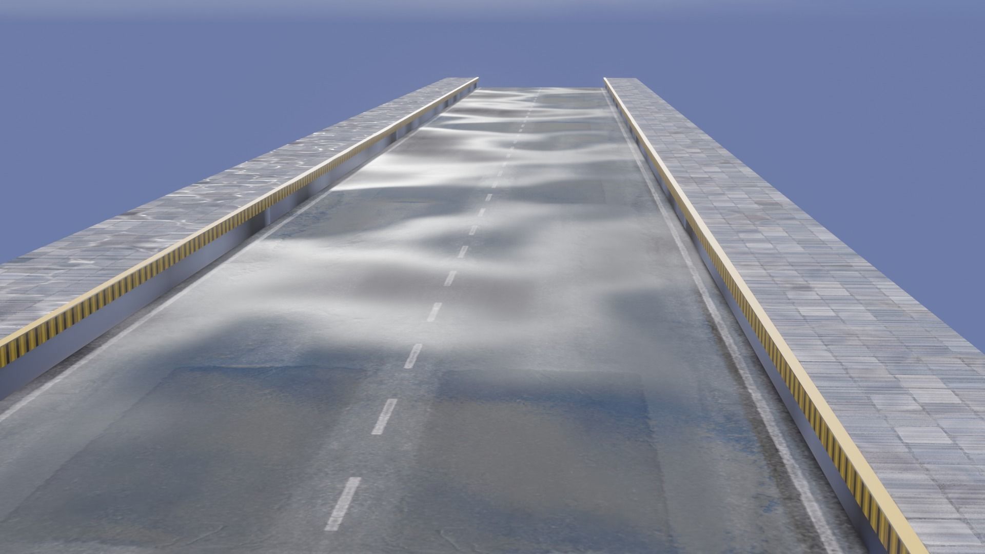 Road 3D model empty with no cars Free 3D model_6