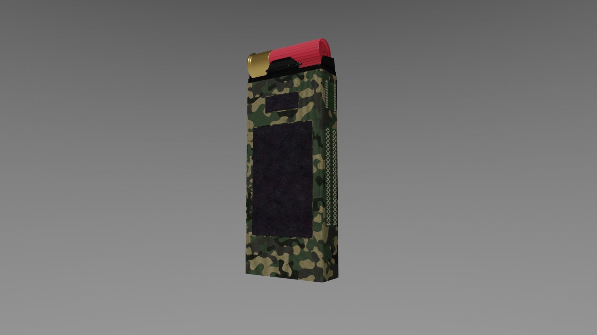 Automatic Ammo Pouch Low-poly 3D model_2