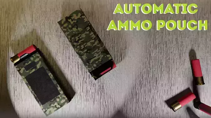 Automatic Ammo Pouch Low-poly 3D model