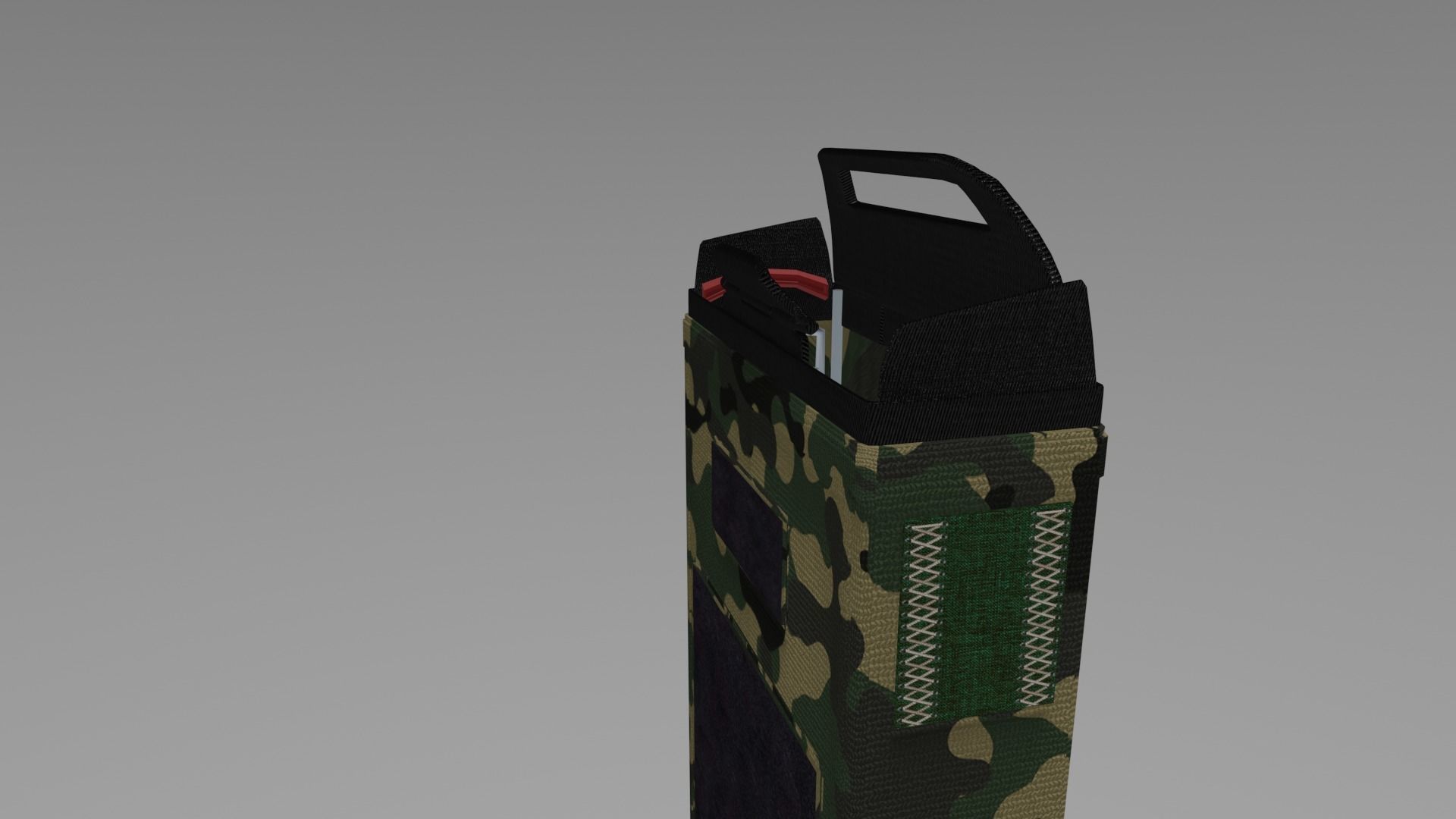 Automatic Ammo Pouch Low-poly 3D model_8
