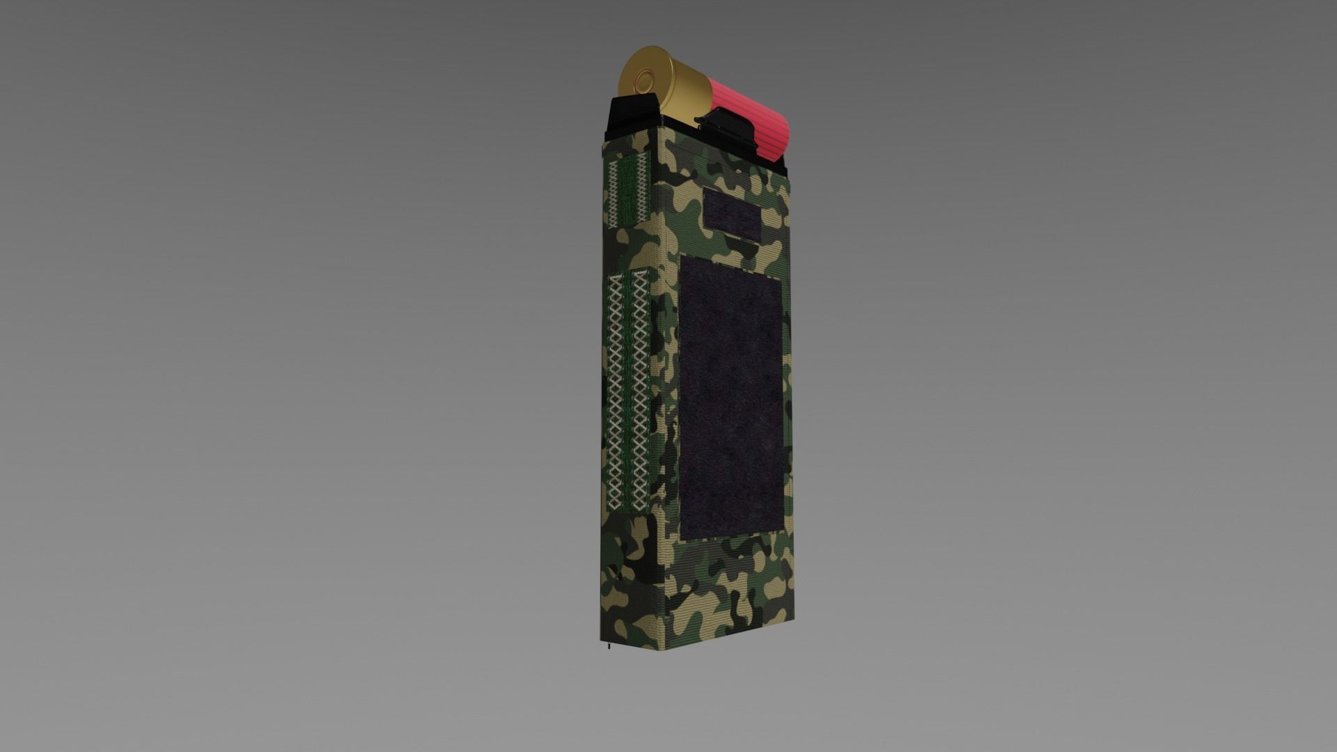 Automatic Ammo Pouch Low-poly 3D model_3