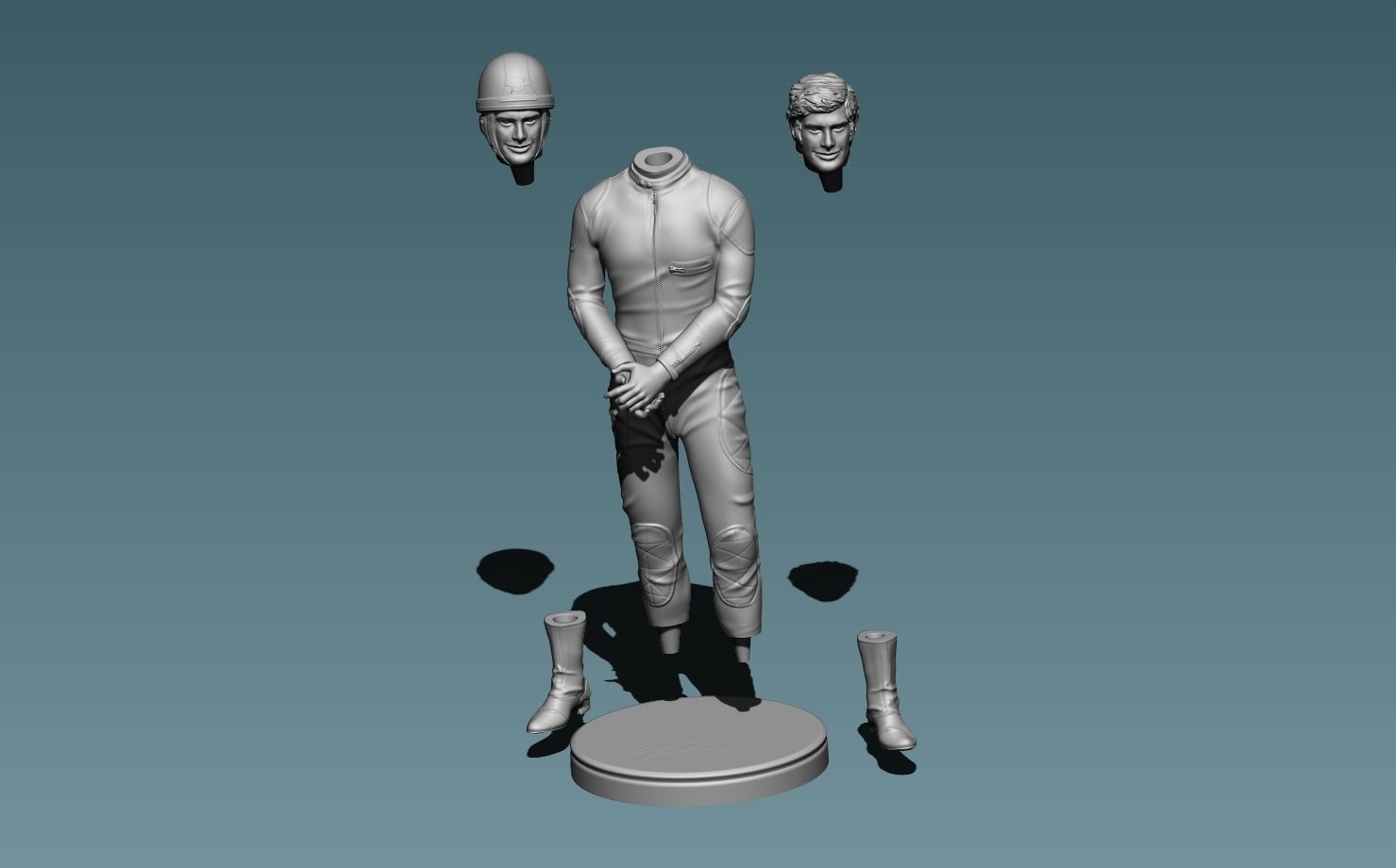 Giacomo Agostini 3D print model_10