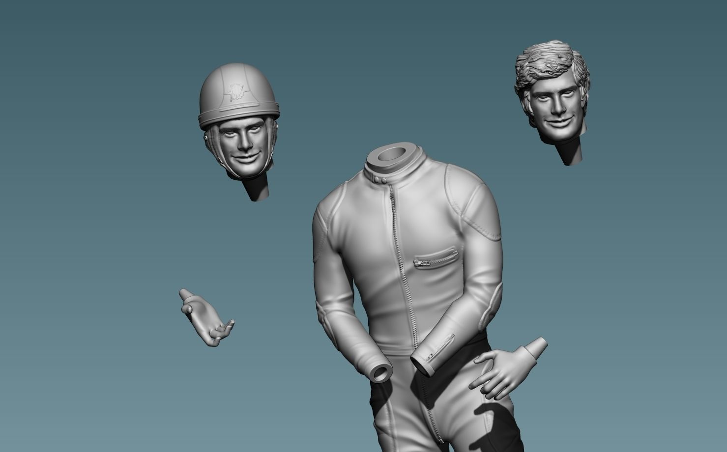 Giacomo Agostini 3D print model_15