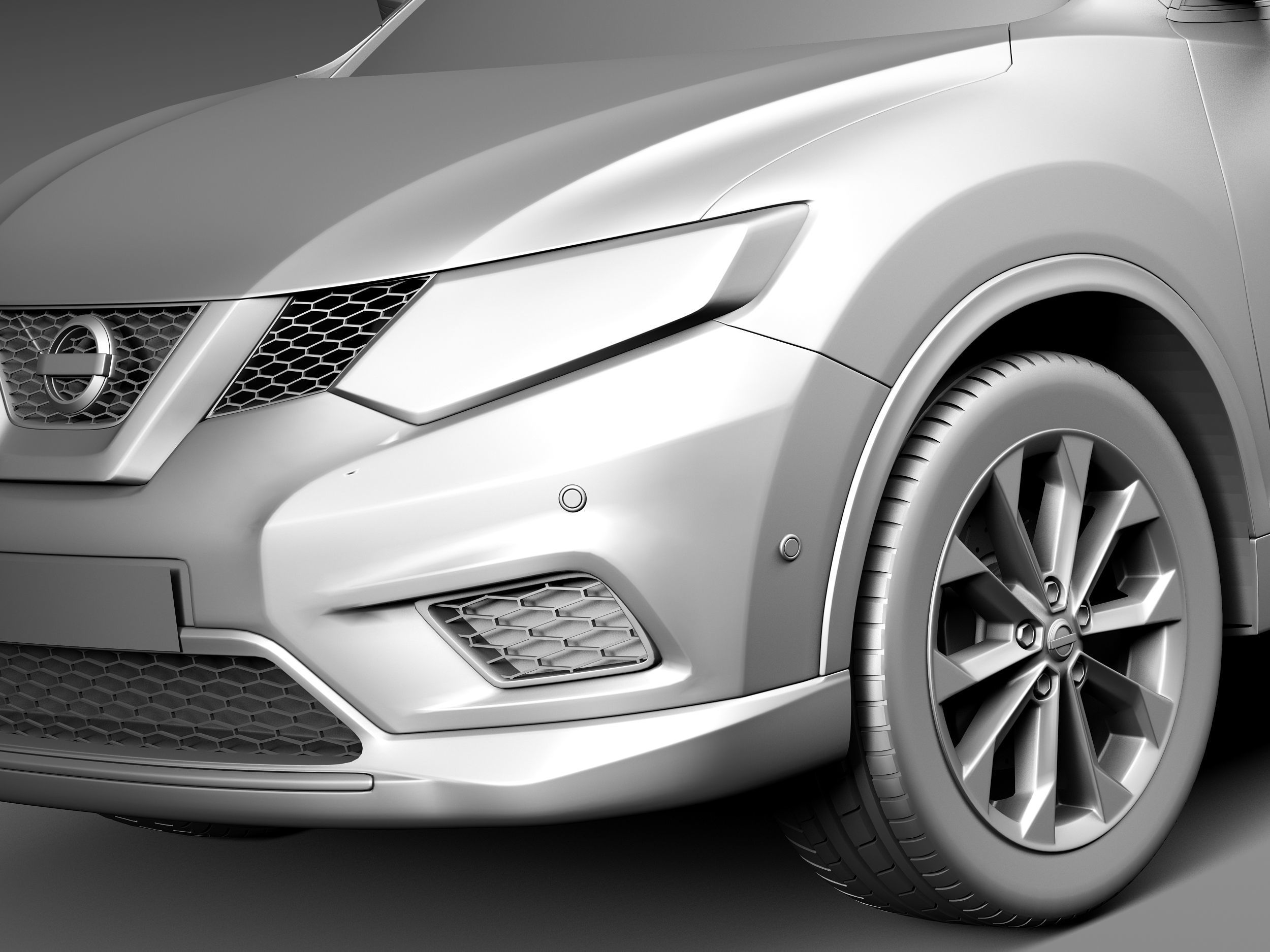 Nissan Rogue 2014 3D model_10
