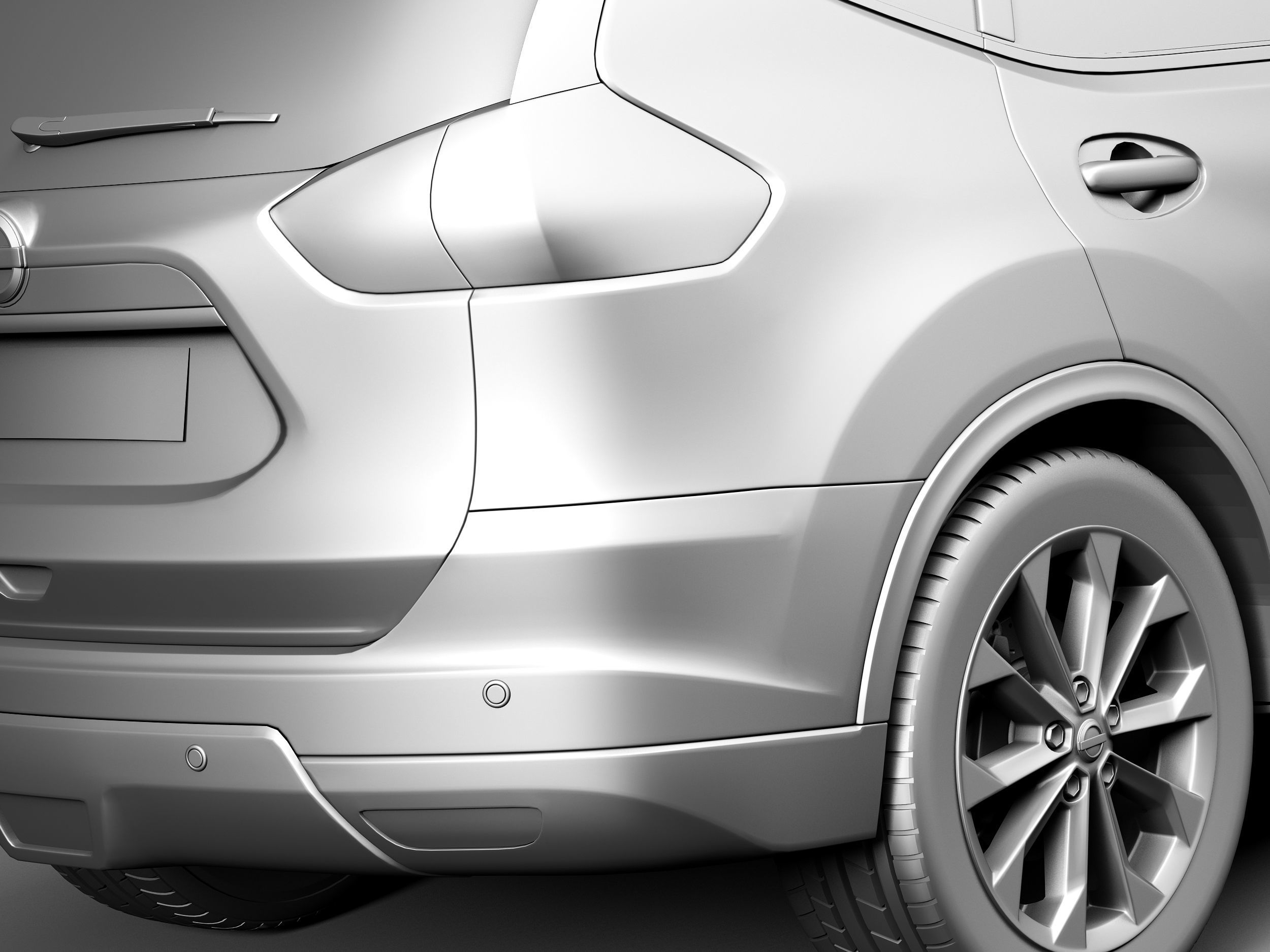 Nissan Rogue 2014 3D model_11