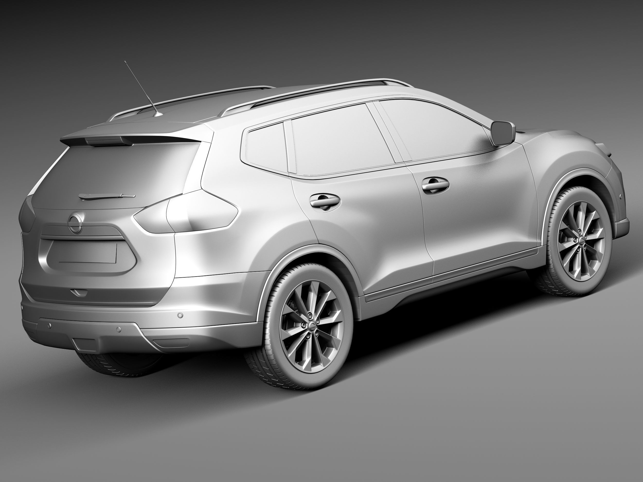 Nissan Rogue 2014 3D model_12