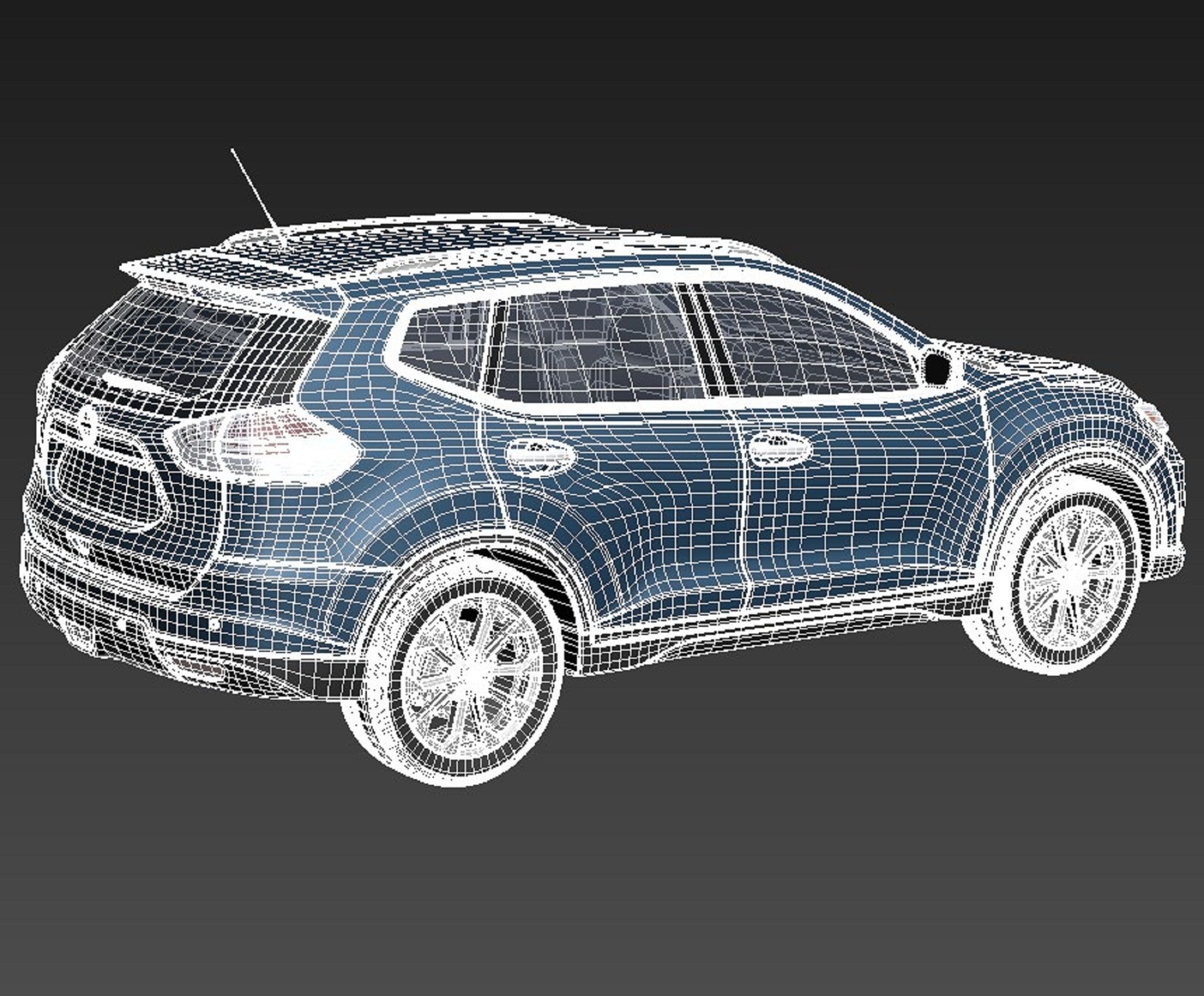 Nissan Rogue 2014 3D model_17