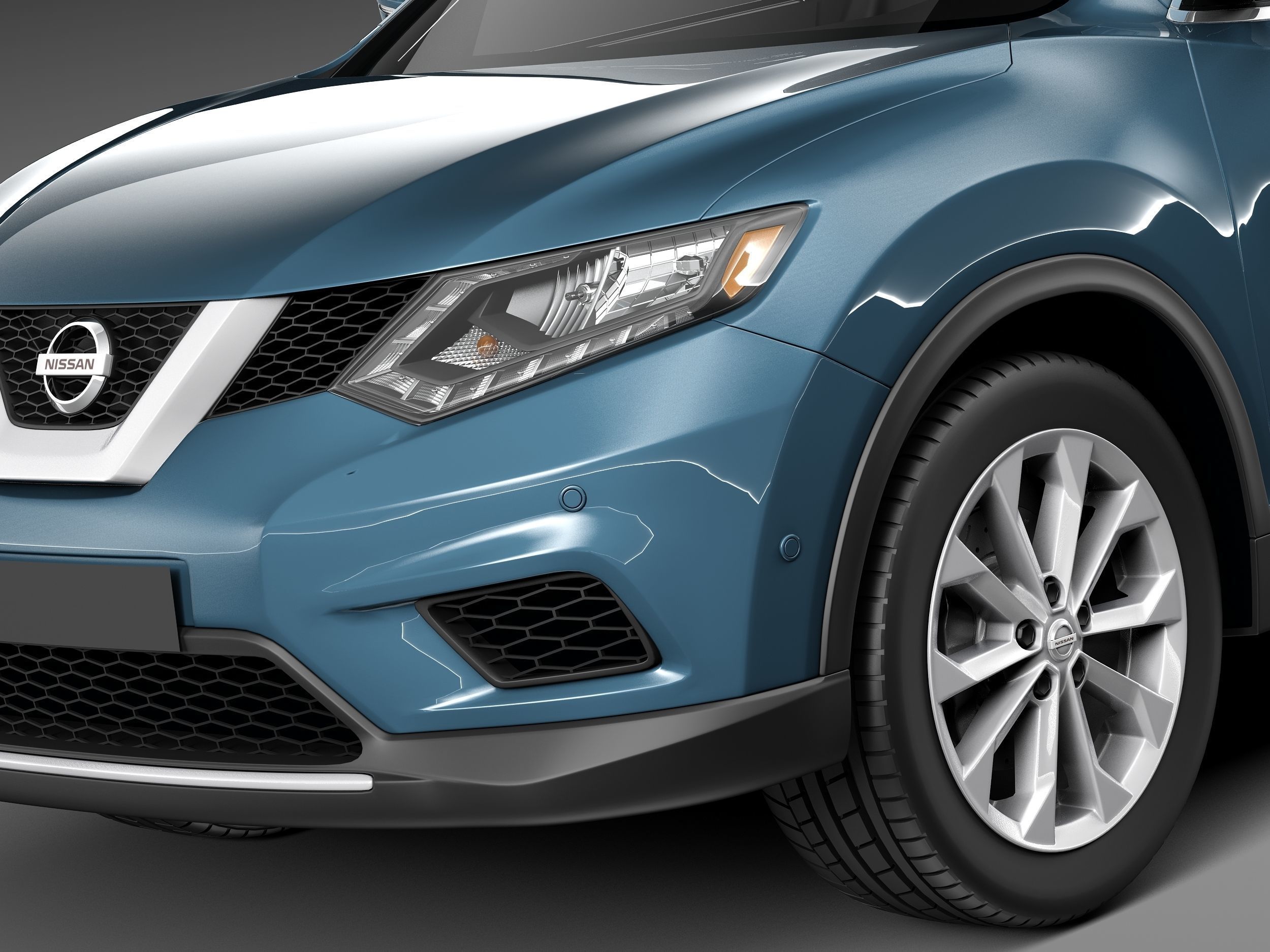Nissan Rogue 2014 3D model_2