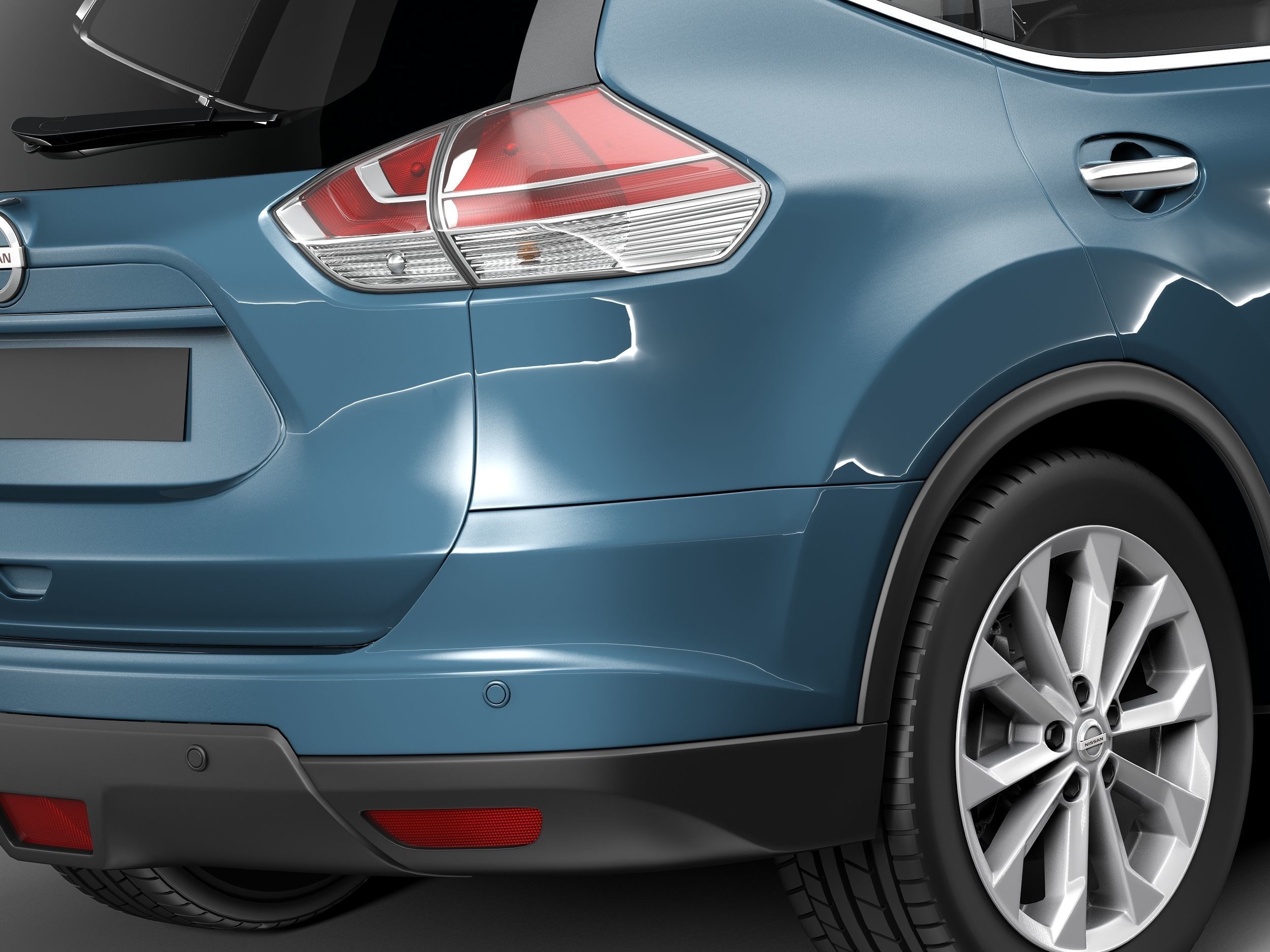 Nissan Rogue 2014 3D model_3