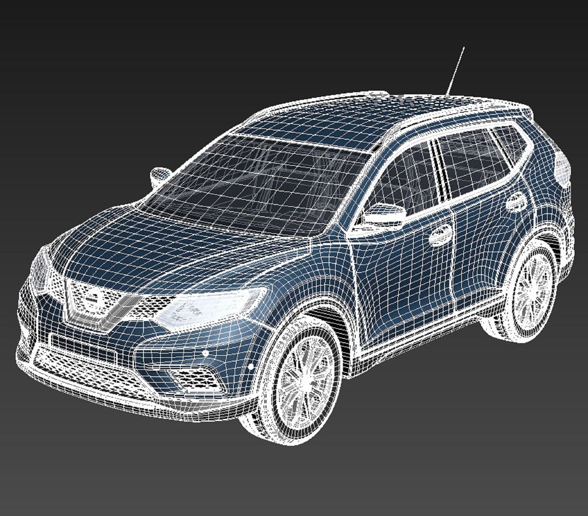 Nissan Rogue 2014 3D model_16