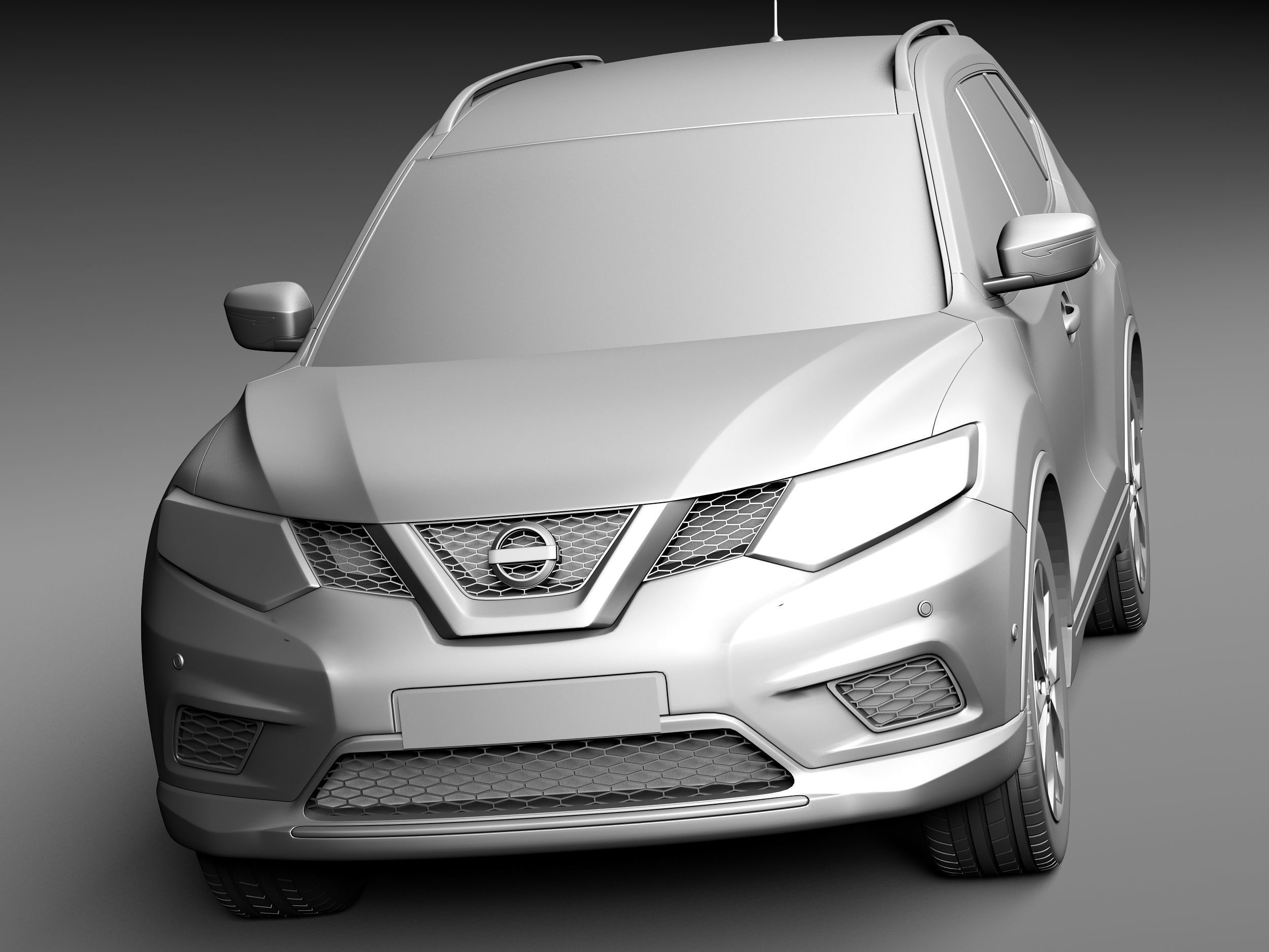 Nissan Rogue 2014 3D model_9
