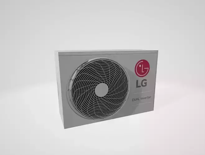 LG SPLIT air conditioner Free low-poly 3D model
