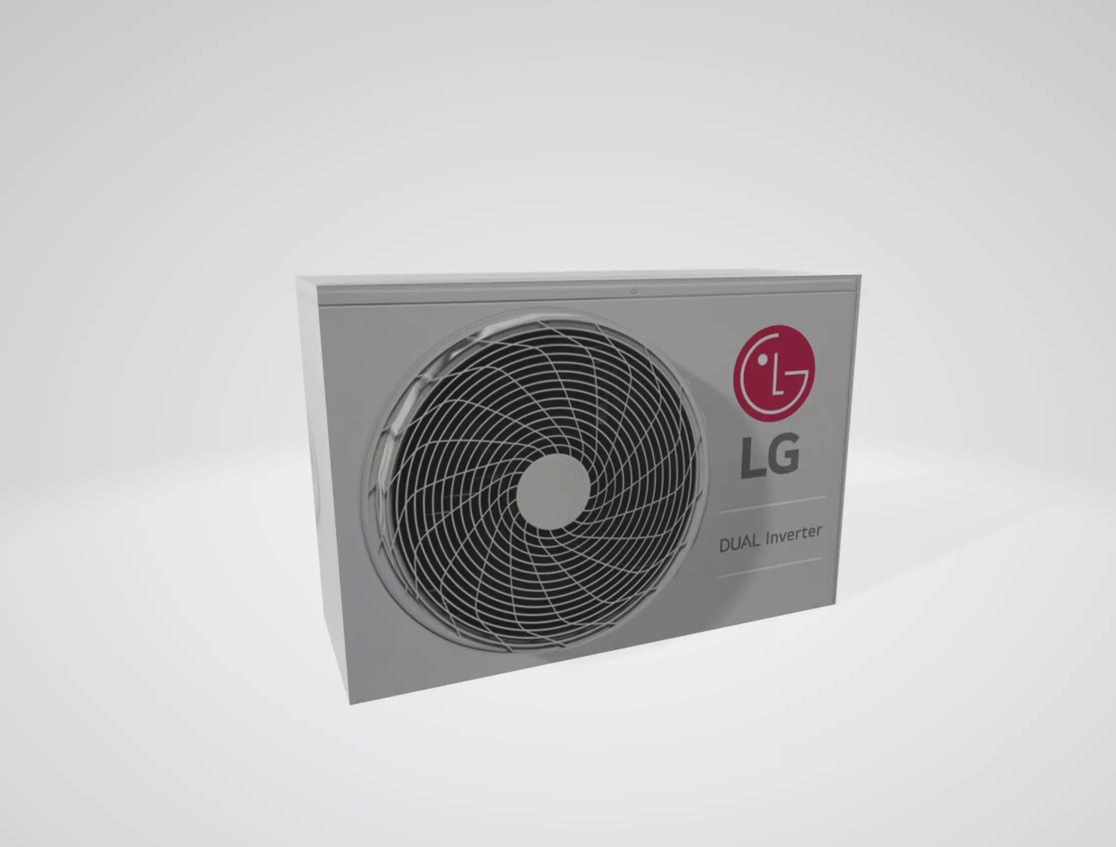 LG SPLIT air conditioner Free low-poly 3D model_0