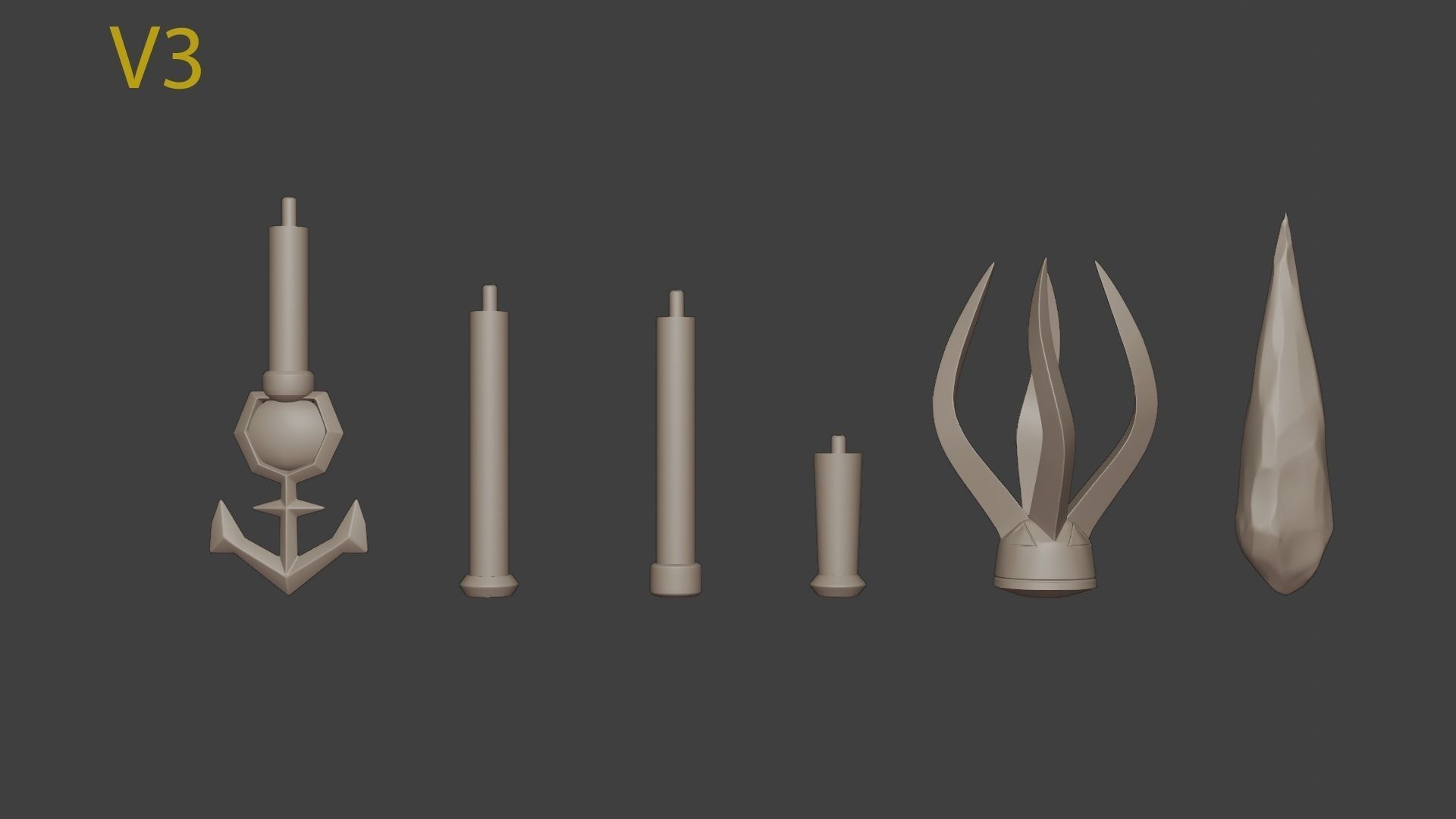 Jaina proudmoore staff from World of Warcraft 3D print model_8