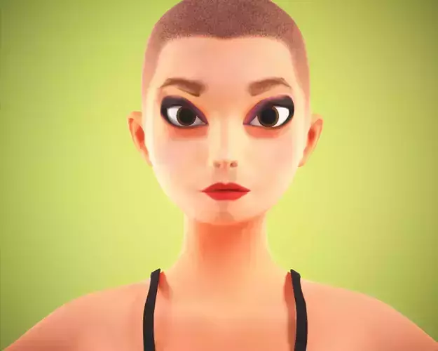 Cartoon Woman rigged