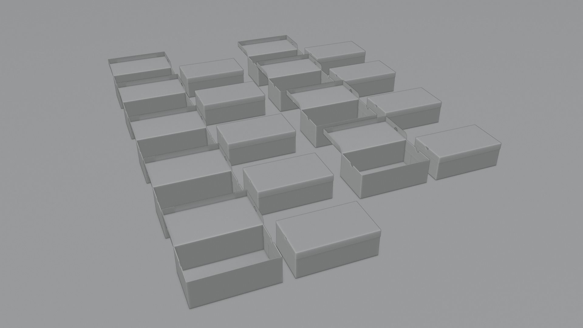 Ultimate Shoe Box Set with 4K Textures Low-poly 3D model_2