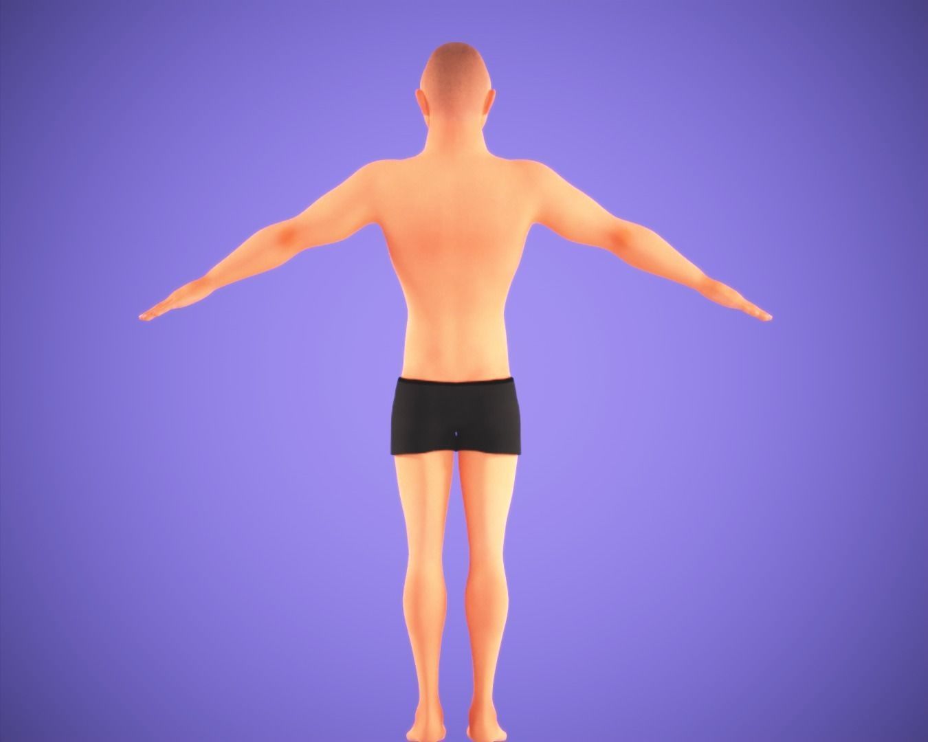 Cartoon Man Rigged Low-poly 3D model_9