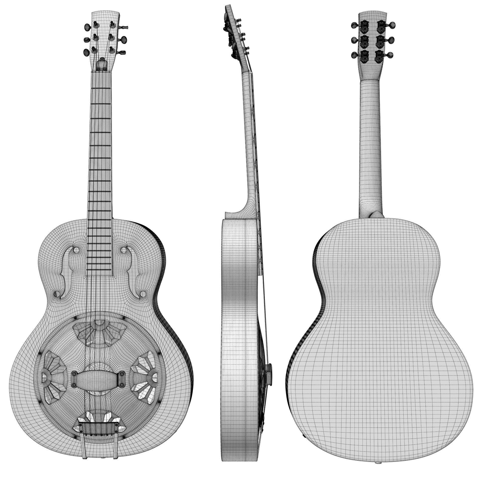 Gretsch G9221 Bobtail Steel 3D model_13