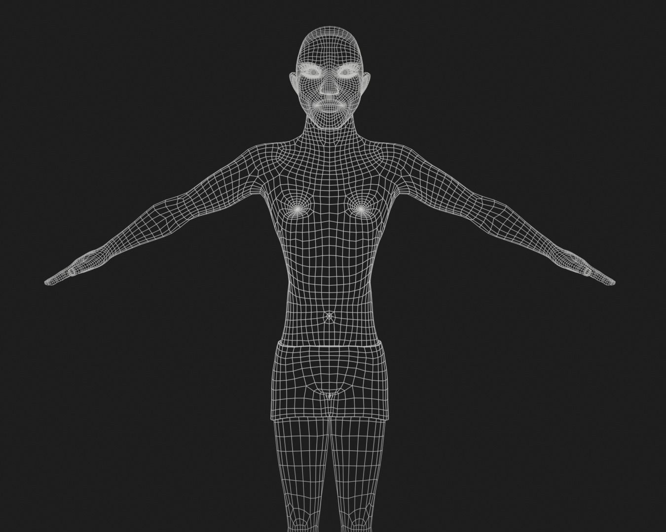 Cartoon man rigged Low-poly 3D model_11