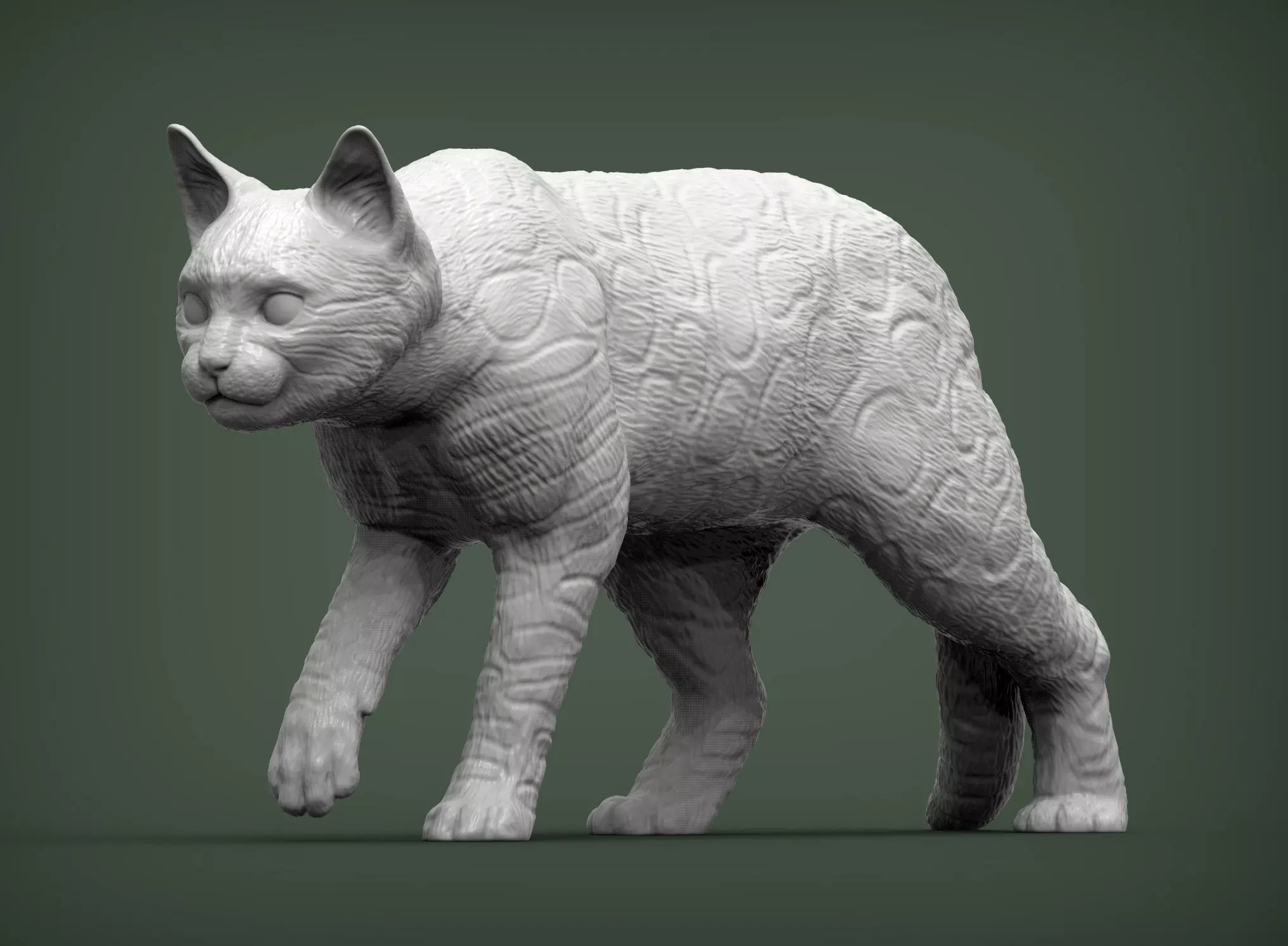 Bengal cat 3D print model