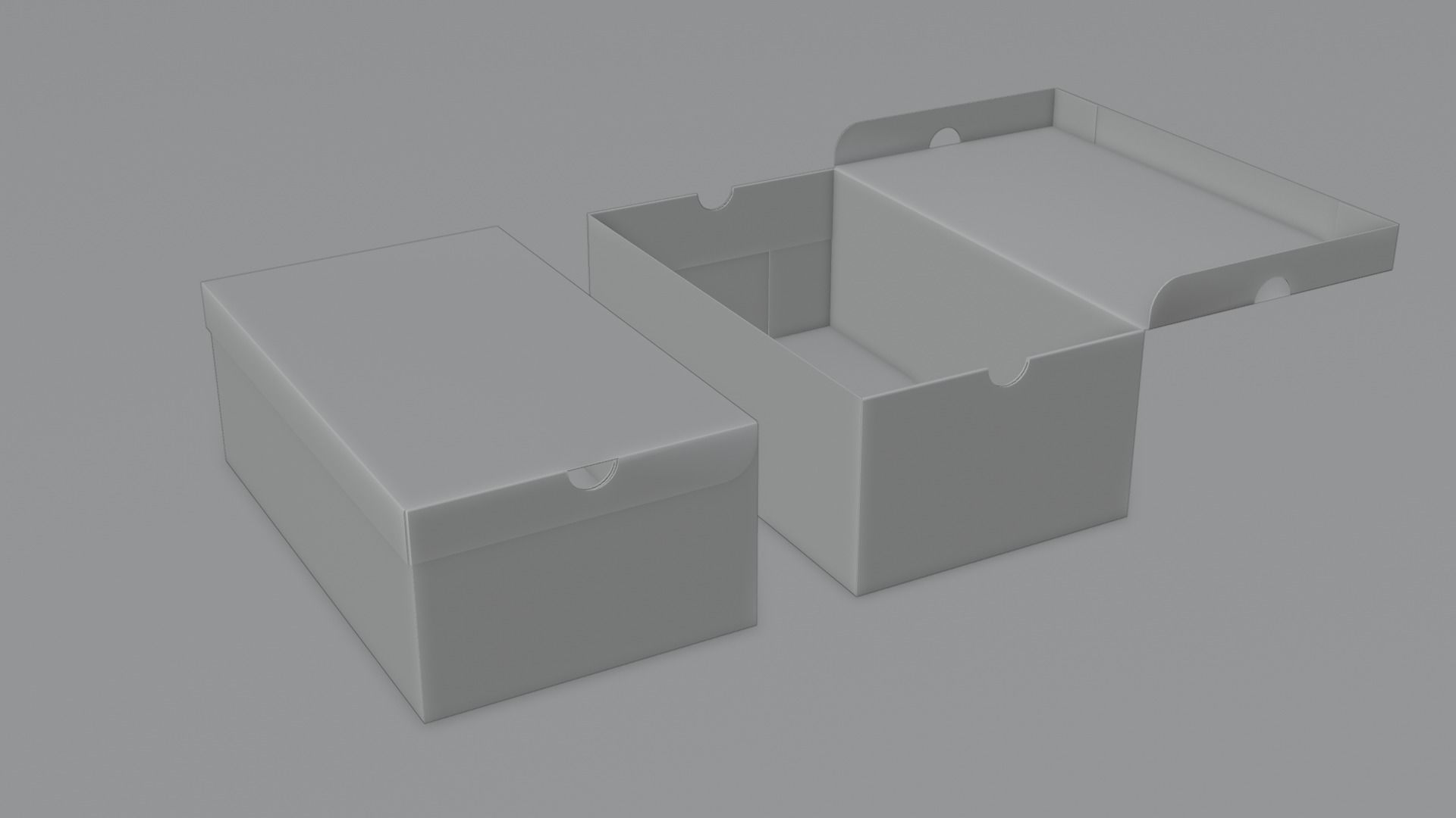 Adidas Shoe Box Set with 4K textures Low-poly 3D model_3