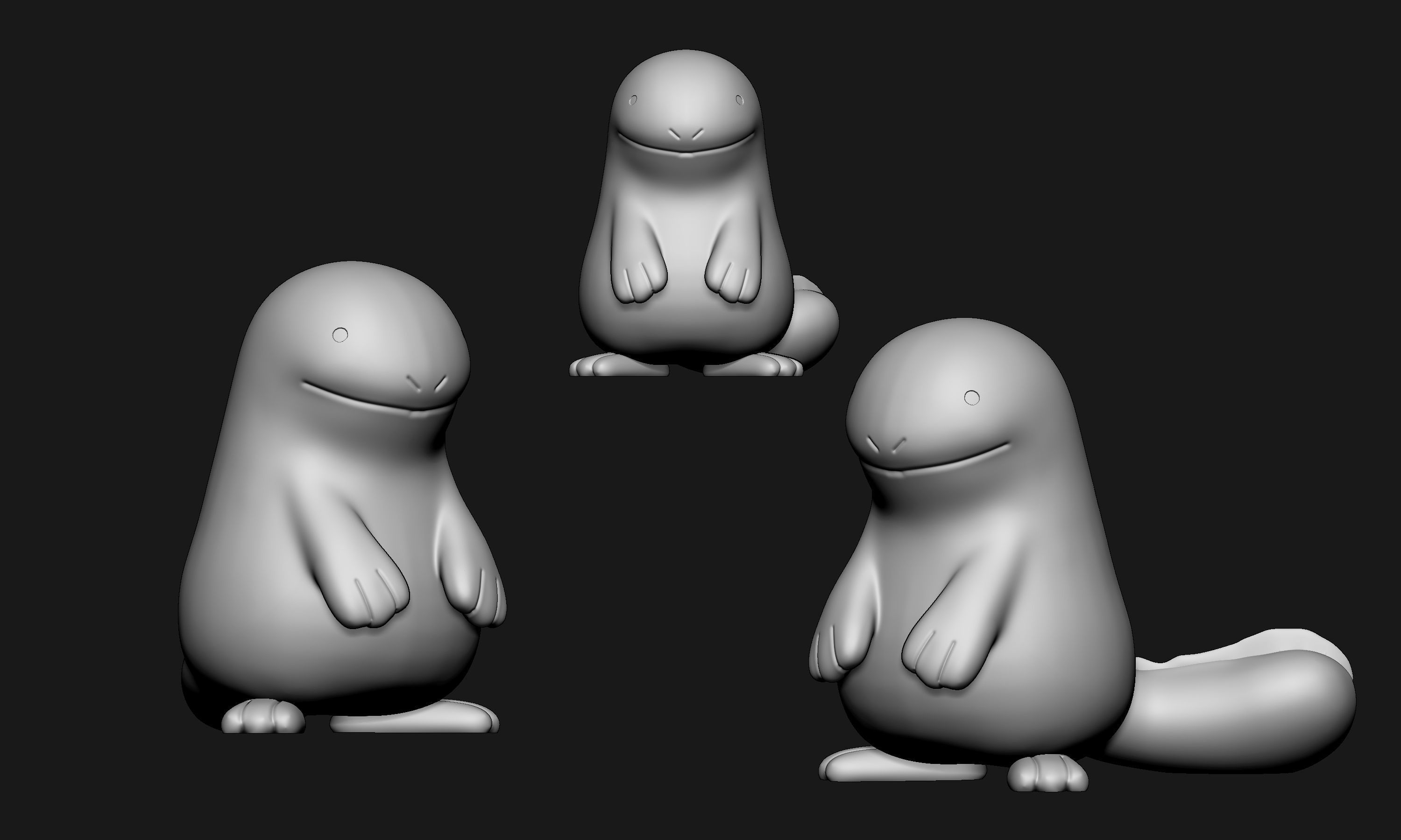 Pokemon - Quagsire  3D print model_4