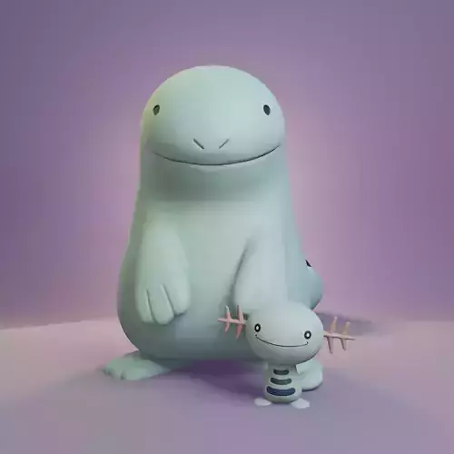 Pokemon - Wooper and Quagsire
