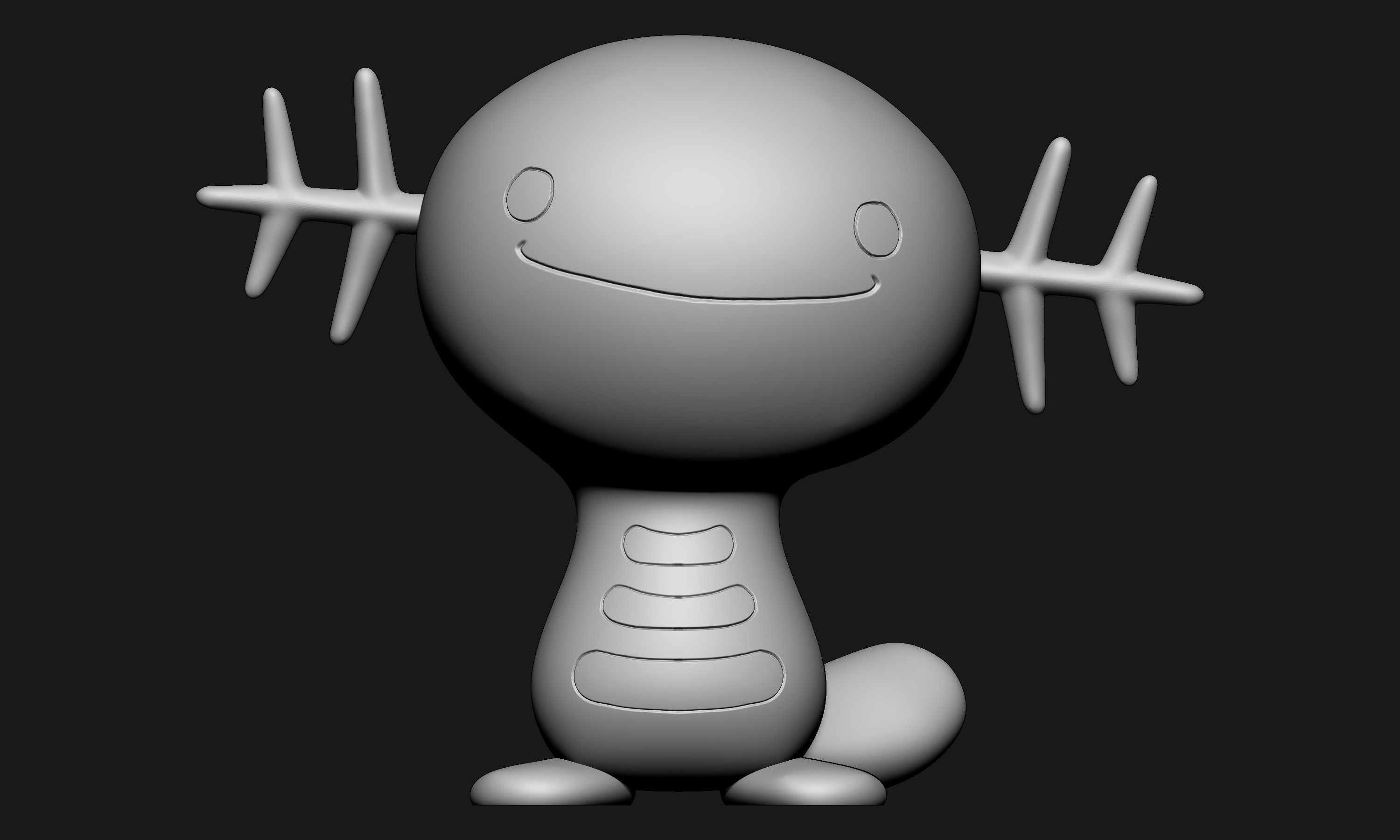 Pokemon - Wooper and Quagsire 3D print model_11