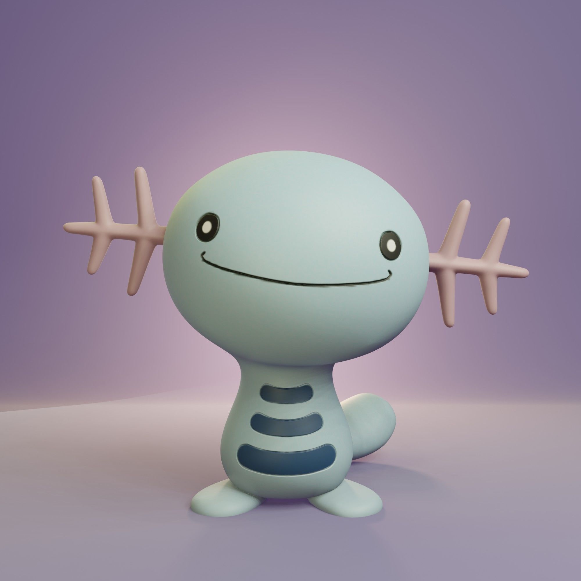 Pokemon - Wooper and Quagsire 3D print model_7