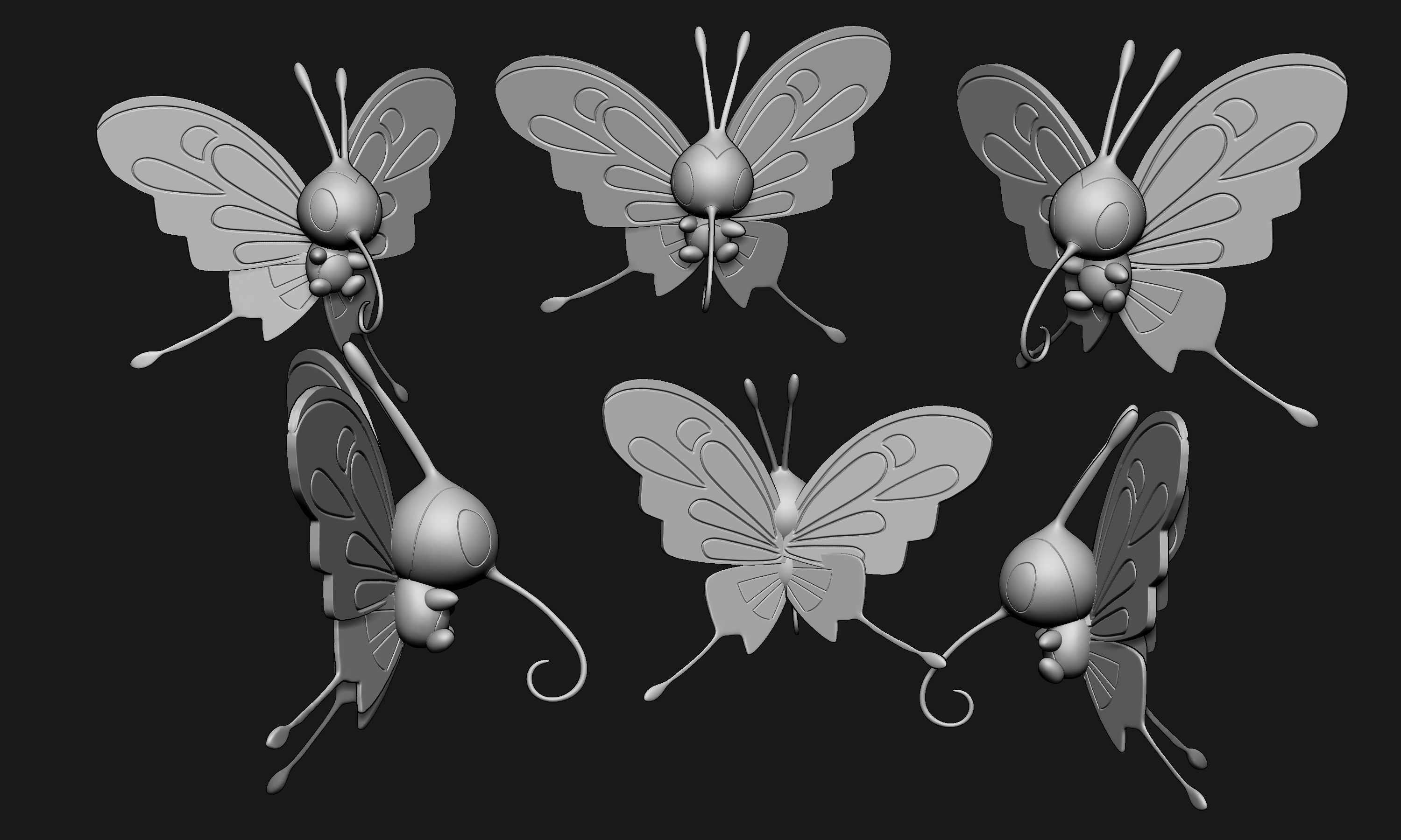 Pokemon - Dustox and Beautifly 3D print model_4