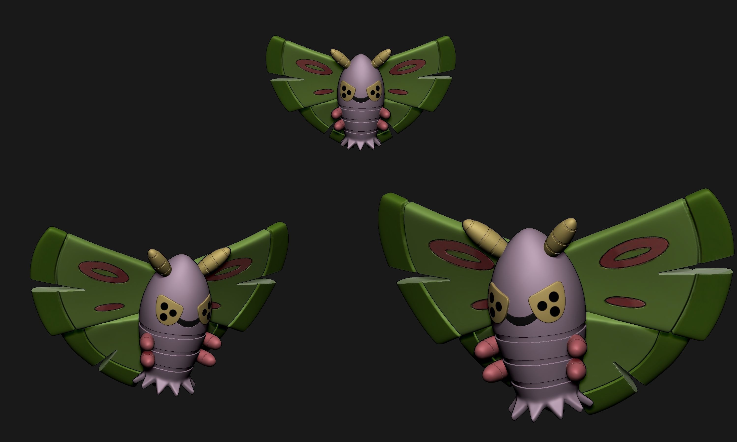 Pokemon - Dustox and Beautifly 3D print model_10