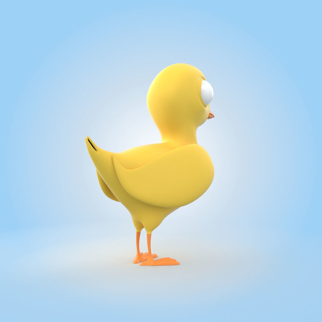 Chick 3D model_1