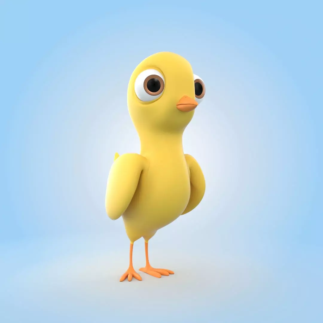 Chick 3D model_0