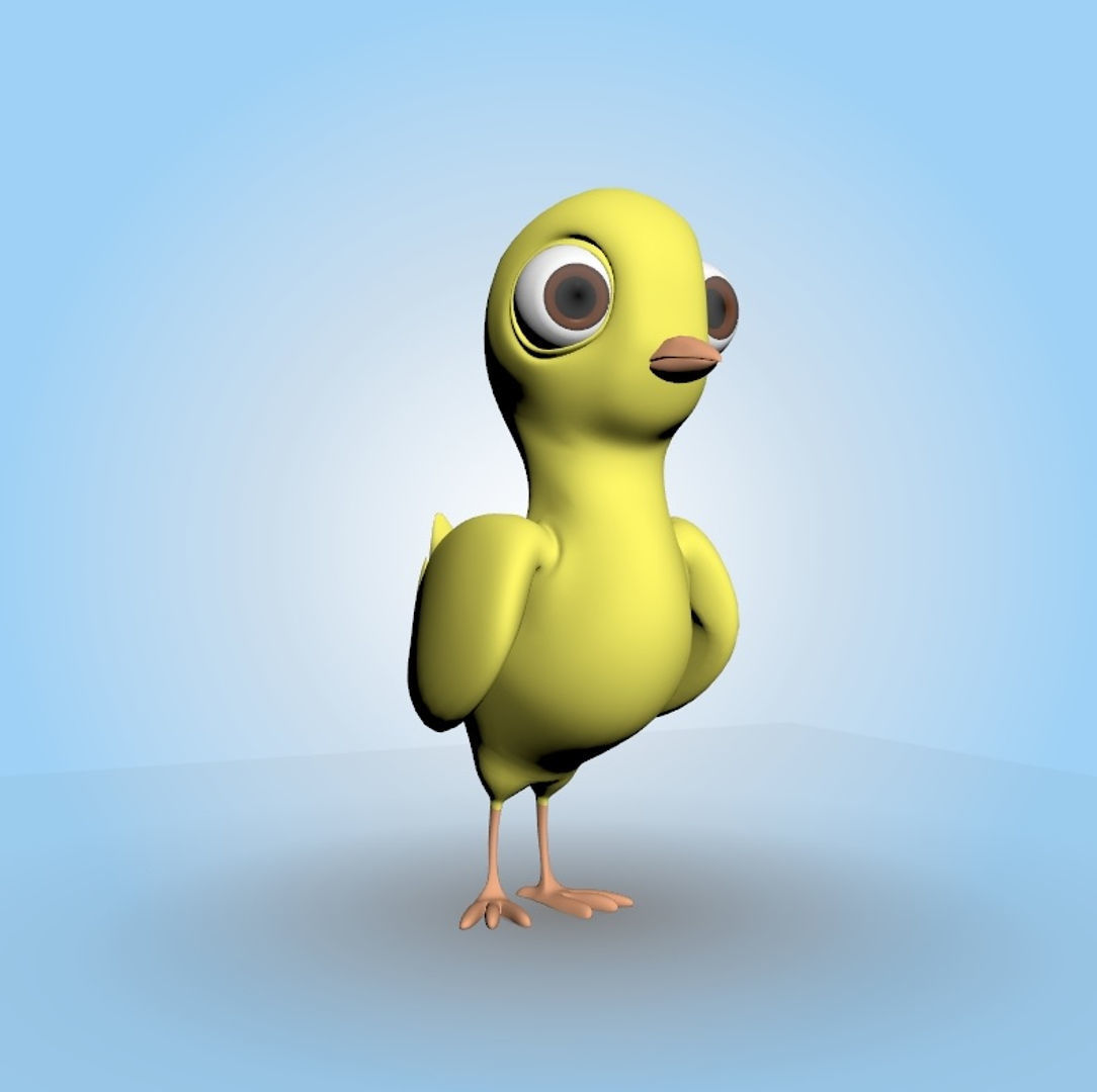 Chick 3D model_4