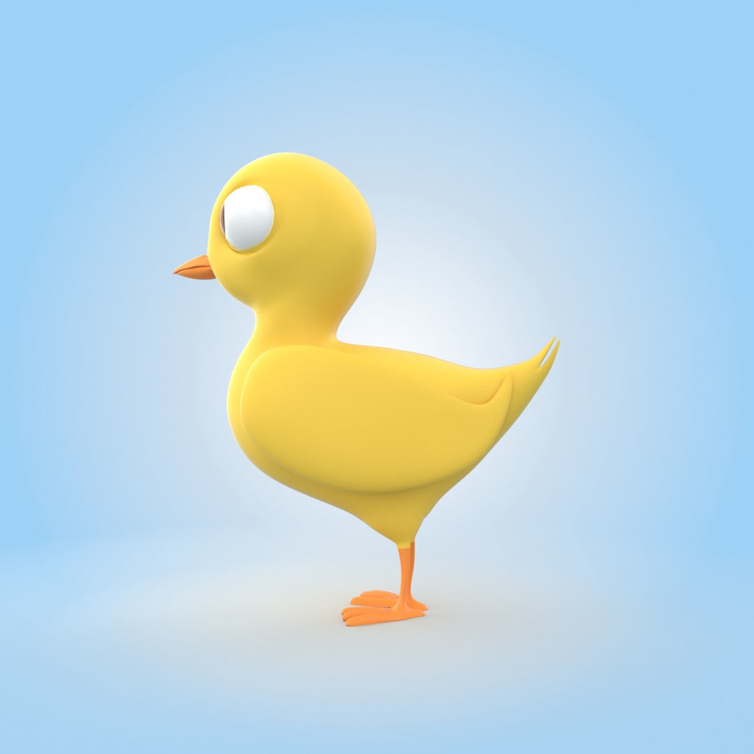 Chick 3D model_2