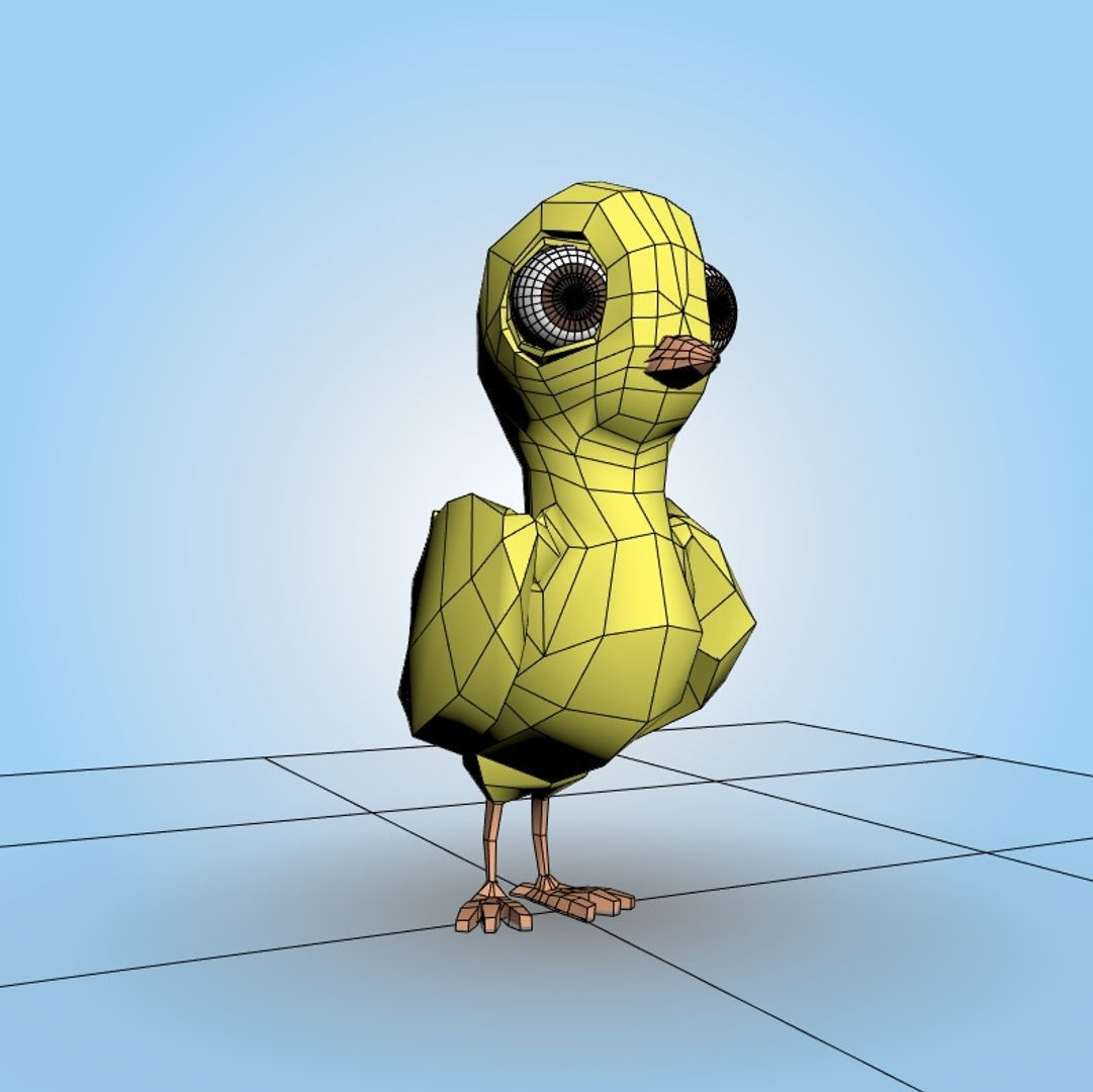 Chick 3D model_5
