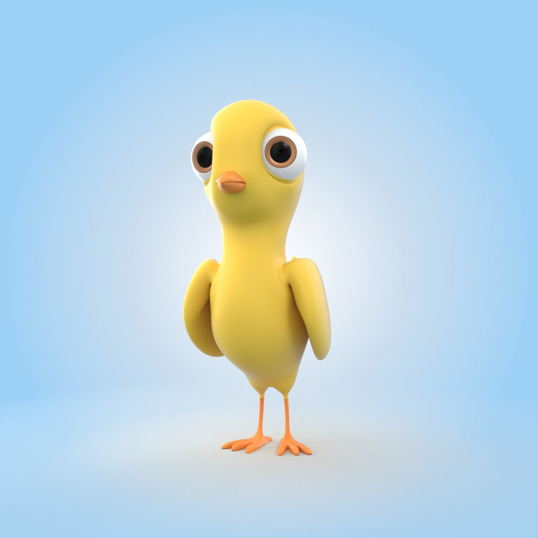Chick 3D model_3