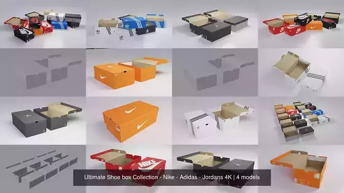 Ultimate Shoe box Collection - Nike - Adidas - Jordans 4K 