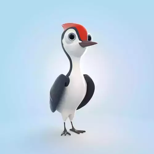 Woodpecker 3D model