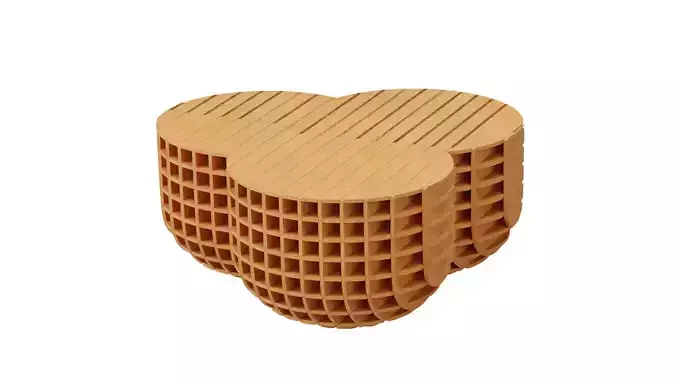 Parametric coffee table 12 3D model