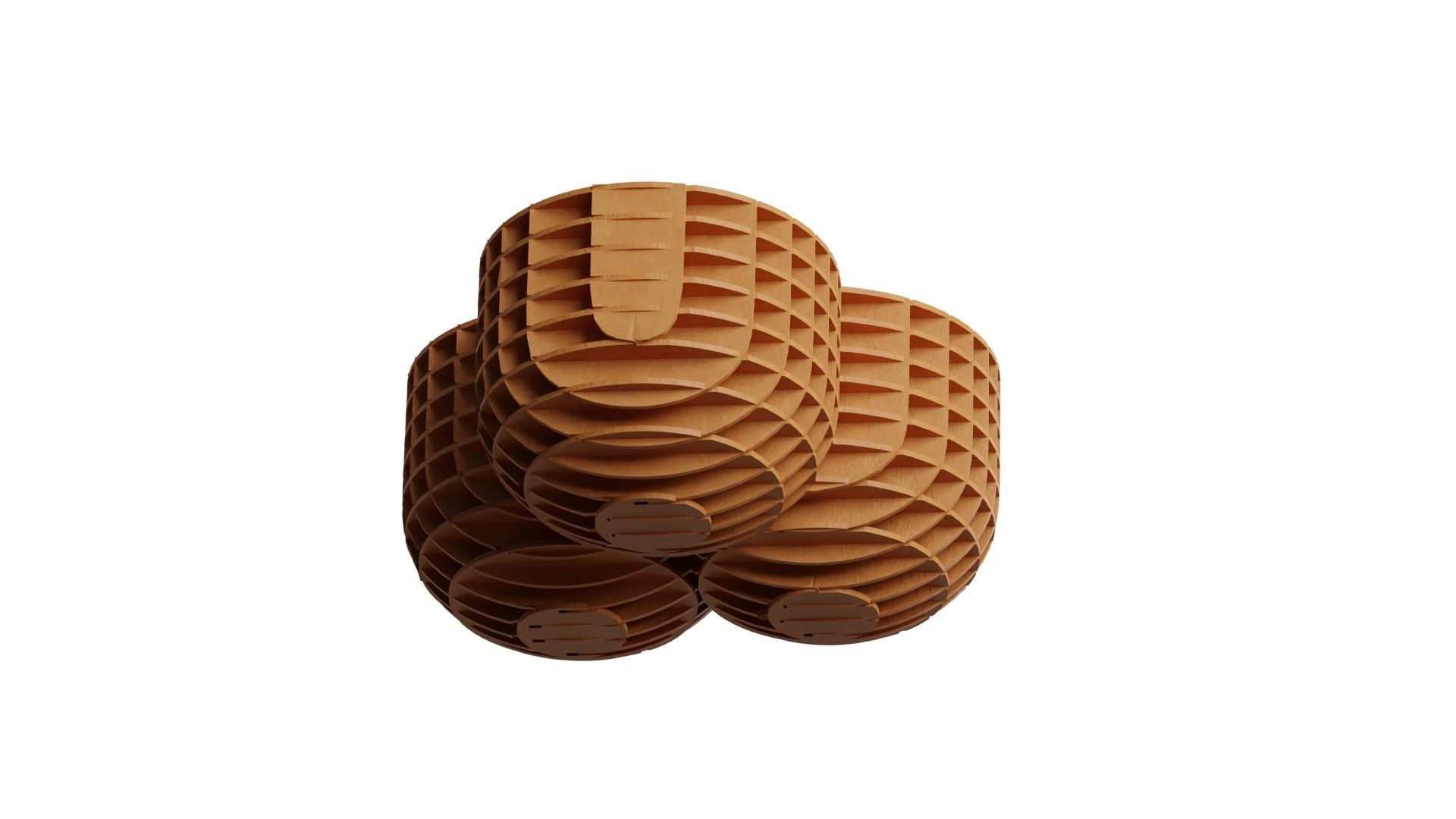 Parametric coffee table 12 3D model_4