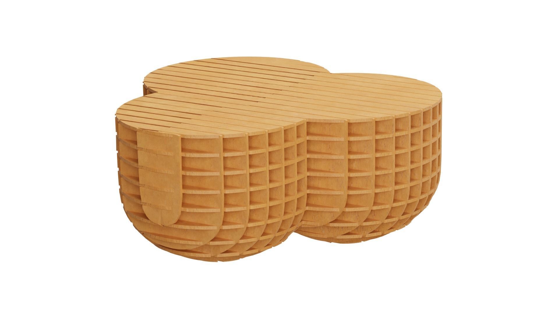 Parametric coffee table 12 3D model_2