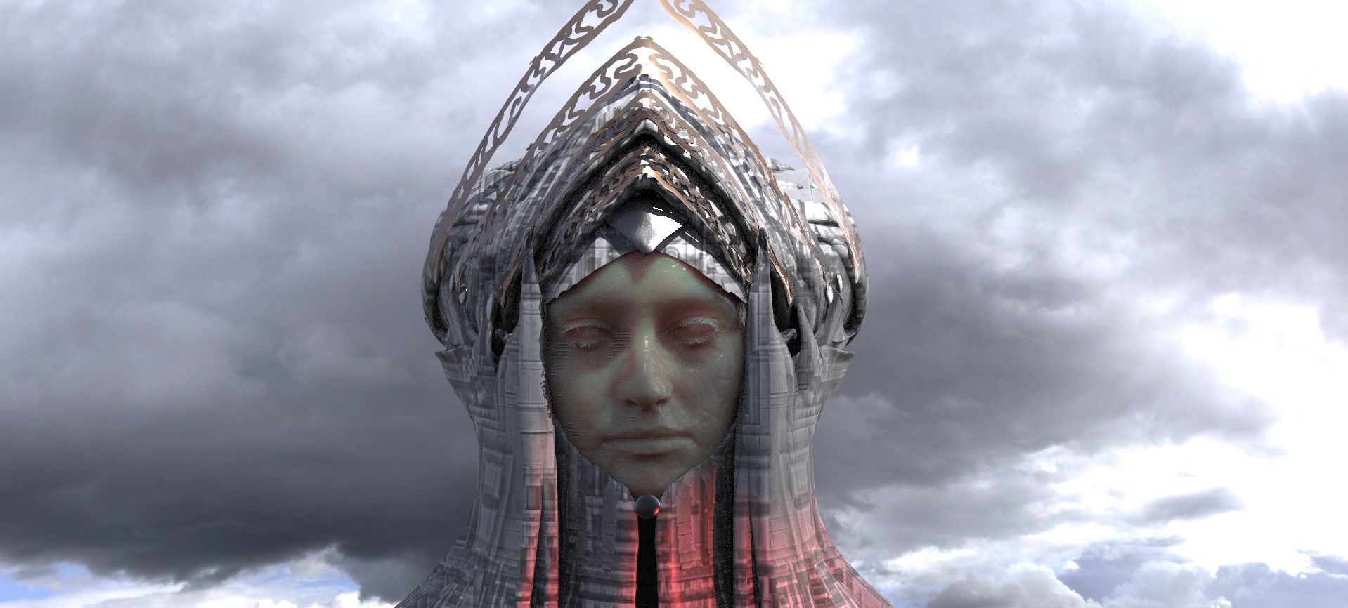 Ancient Medieval Crown Headdress  3D model_1