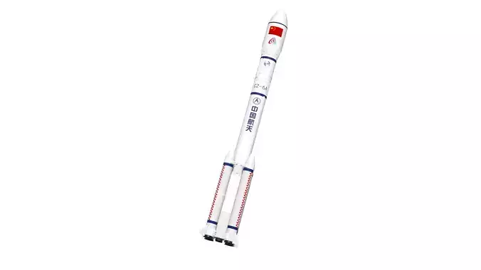 Long March 6A - blender - fbx